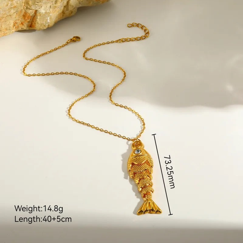 Sardine Gold Necklace