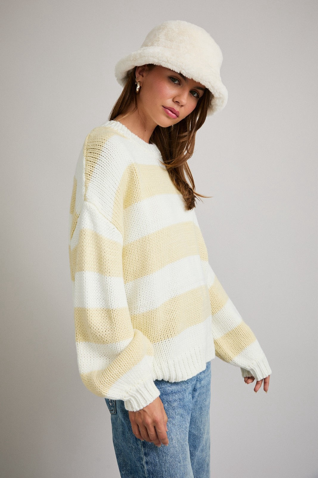 Sweet Like Honey Striped Sweater