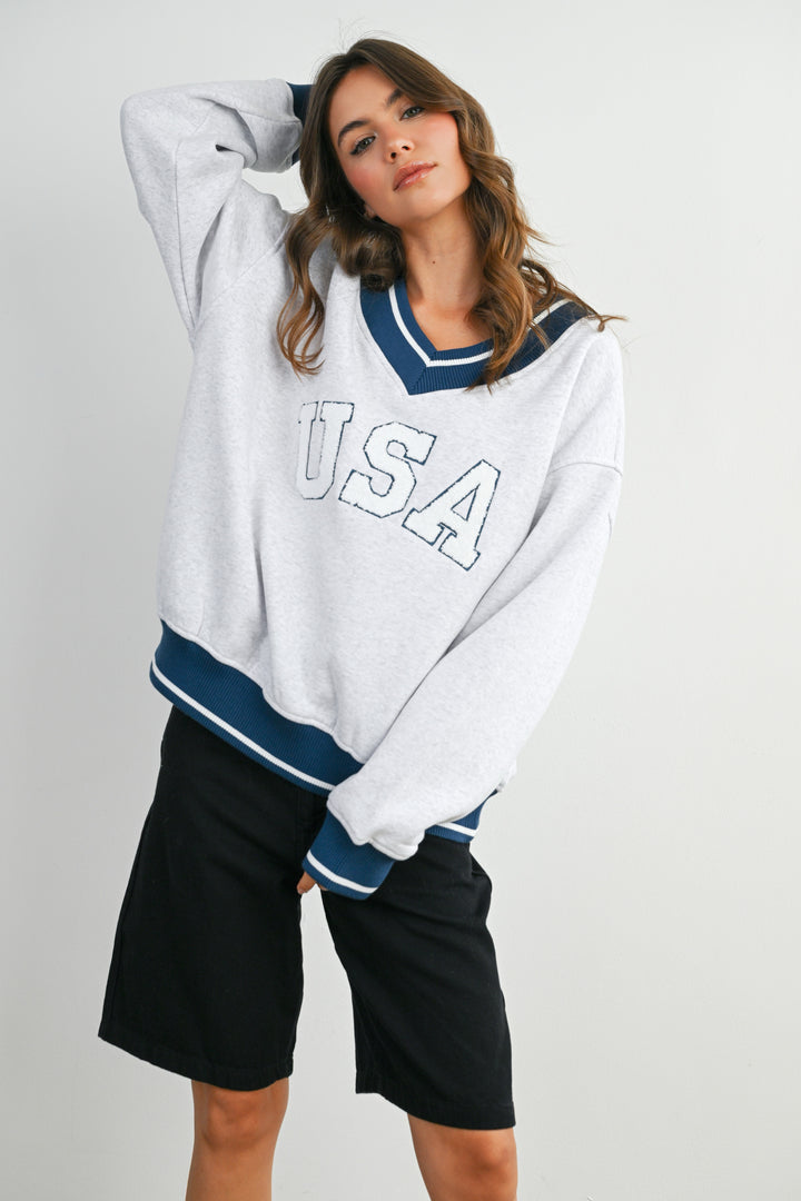 USA Sporty Longsleeve Top