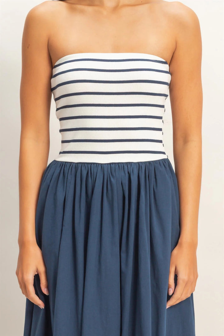 East Coast Love Strapless Maxi Dress