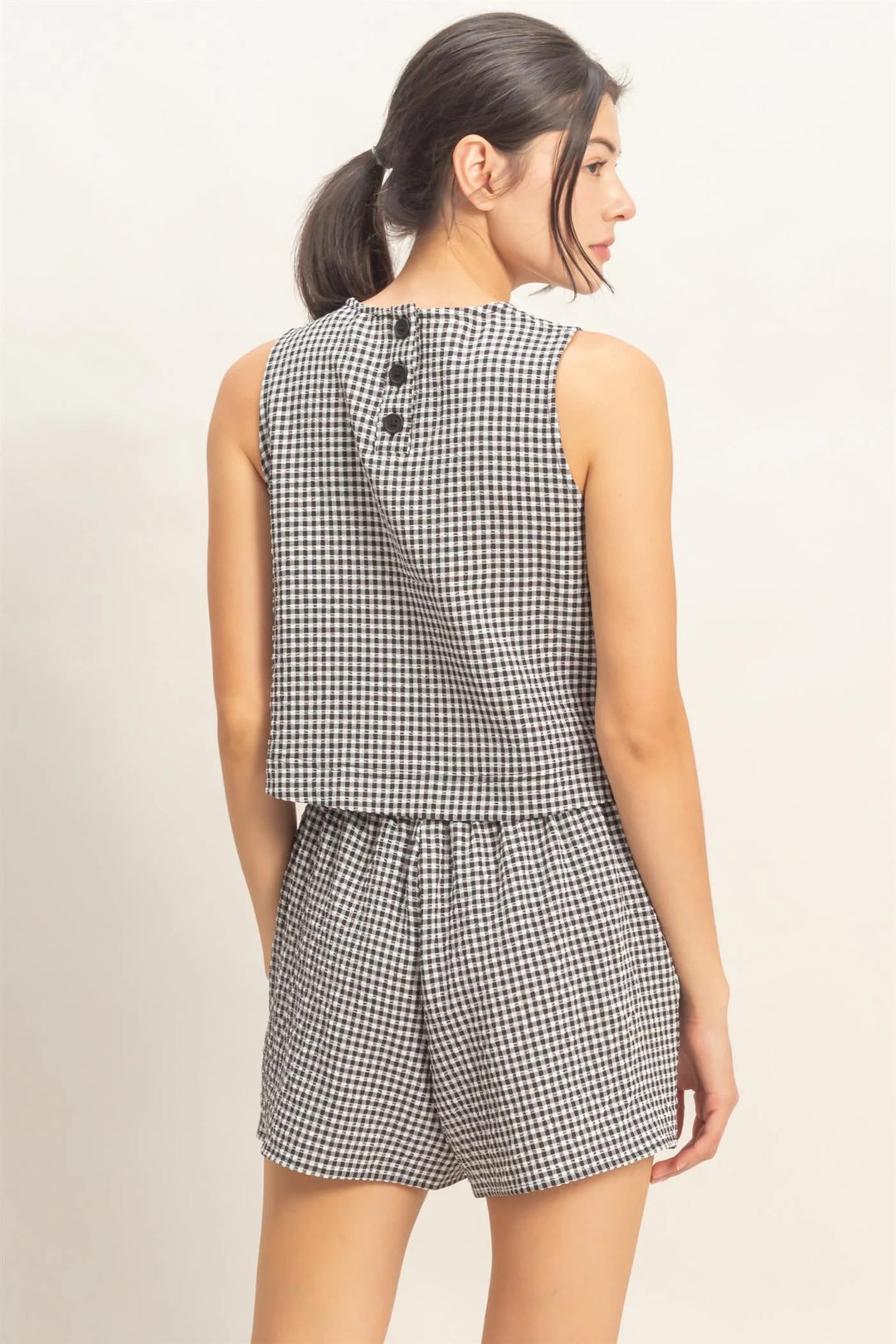 Gingham Skort
