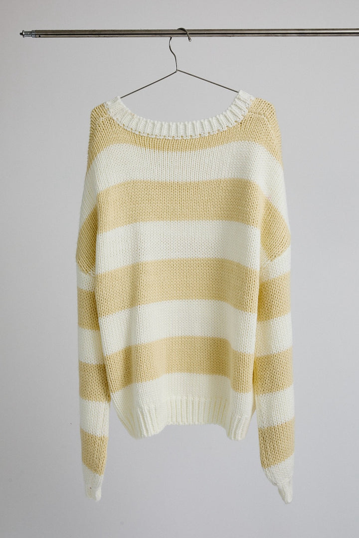 Sweet Like Honey Striped Sweater