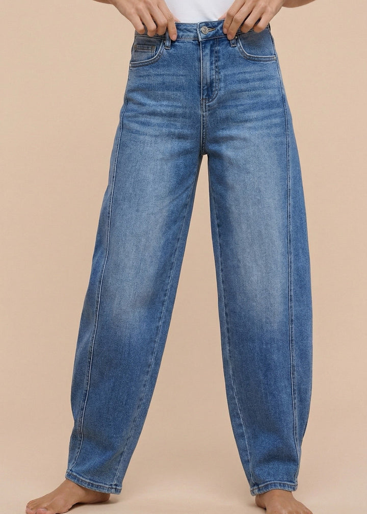 Denim Barrel Baggy Jean
