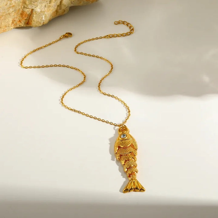 Sardine Gold Necklace