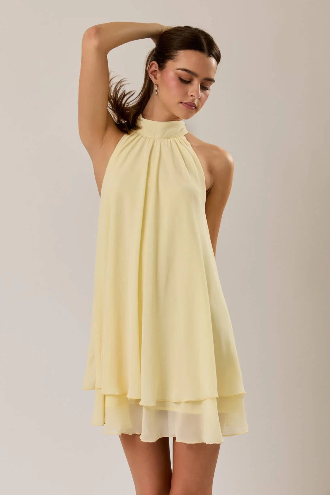 Butter Yellow Mini Dress
