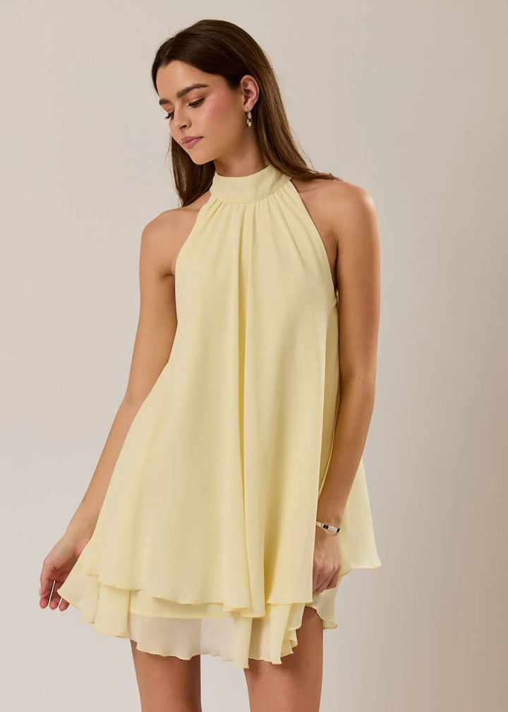 Butter Yellow Mini Dress