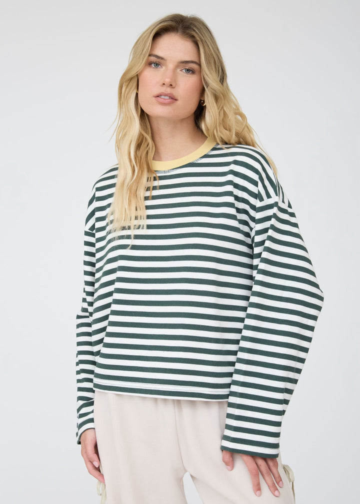 Long Sleeve Boxy Knit Top