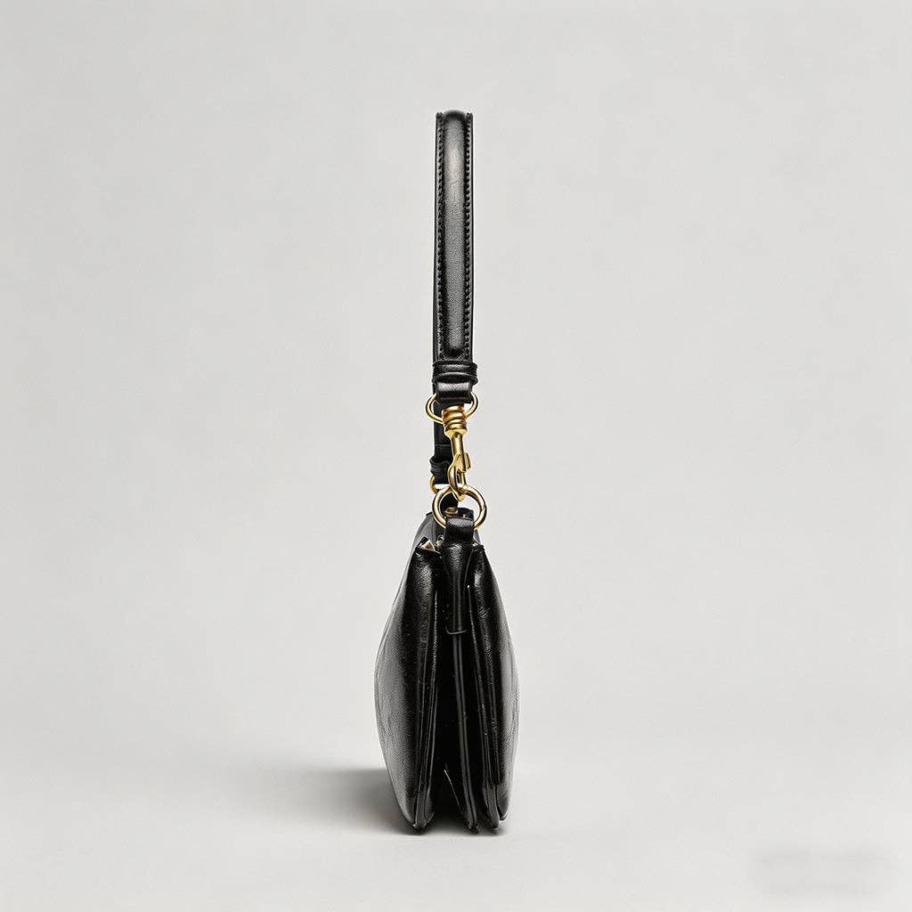 Vintage Oil-Wax Leather Shoulder Bag