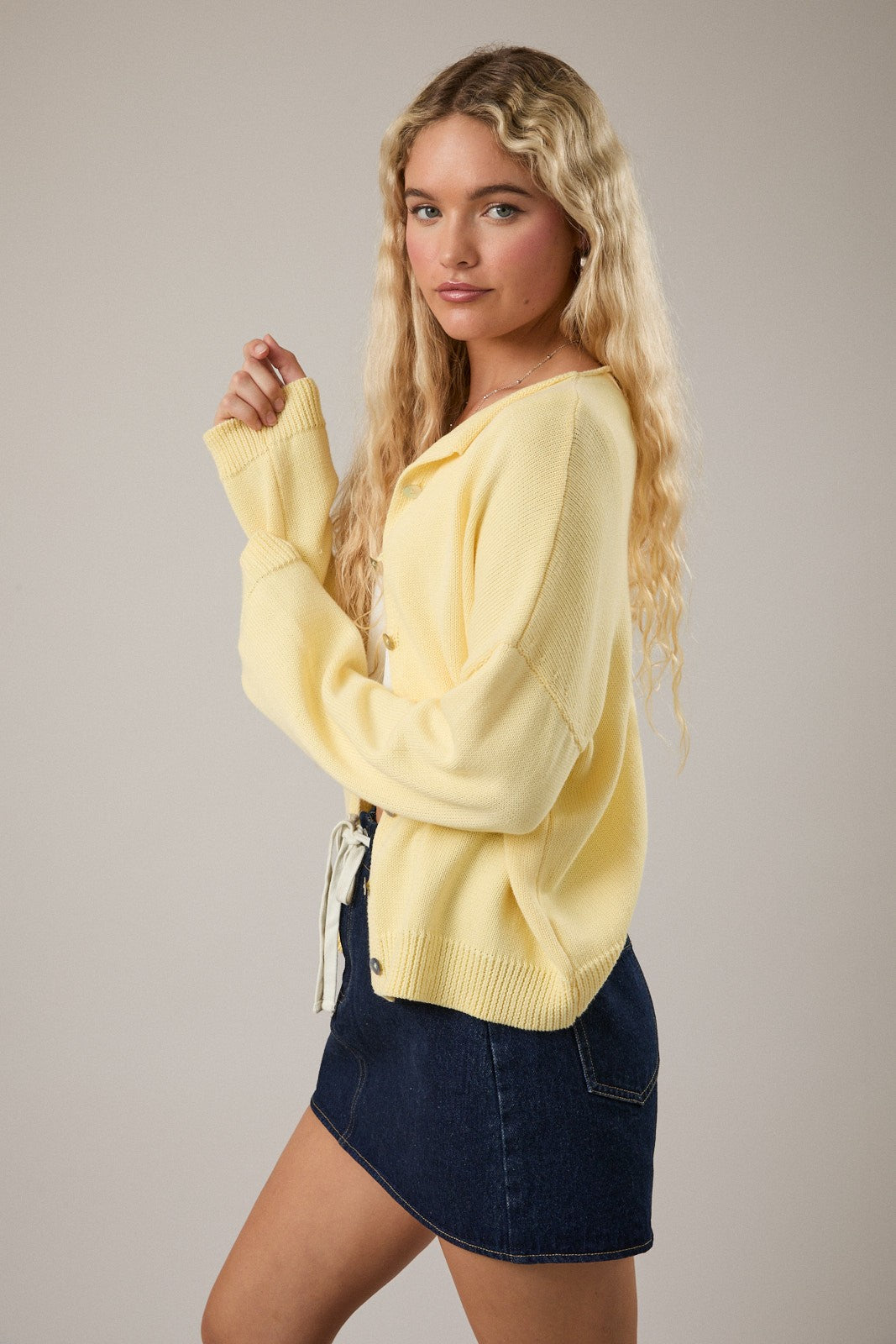 Long Sleeve Cotton Sweater