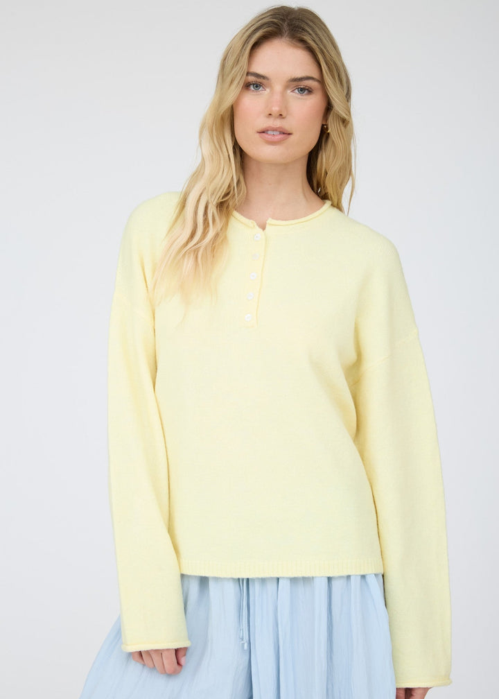 Butter Yellow Oversized Sweater
