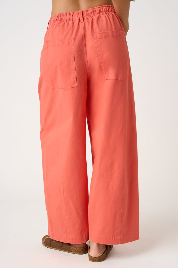 Coral Barrel Leg Pants