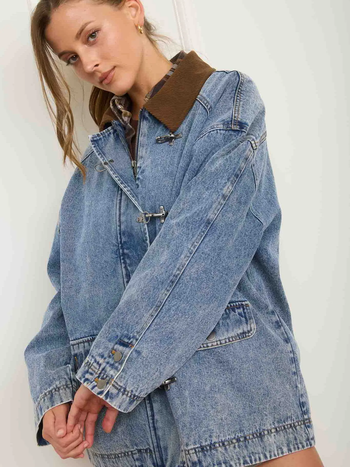 Latch Hook Denim Jacket