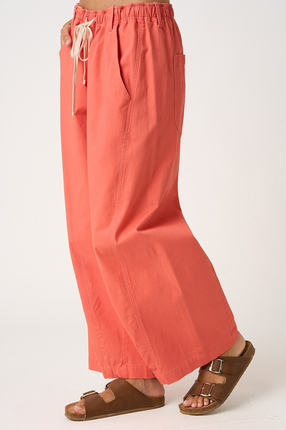 Coral Barrel Leg Pants